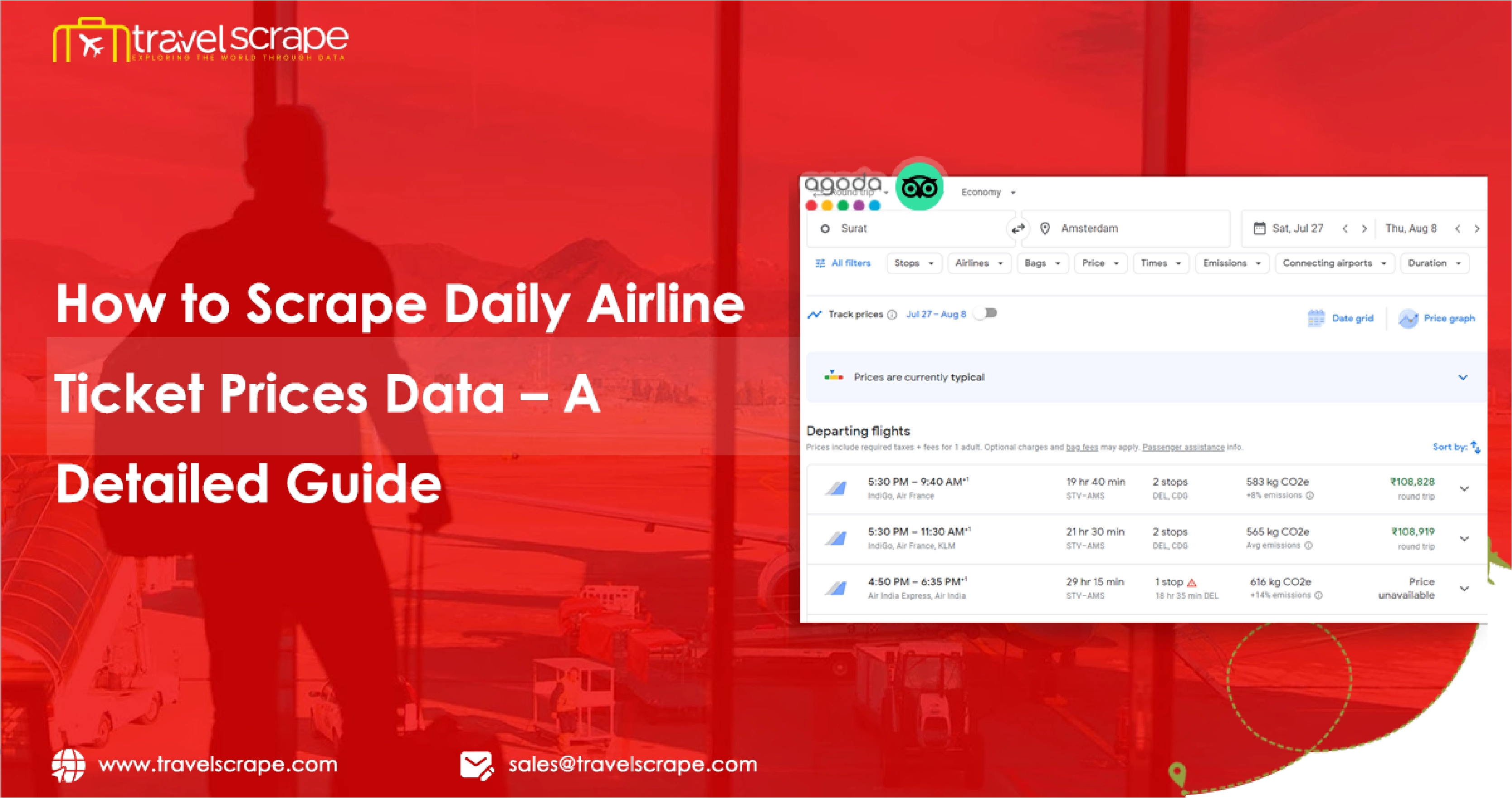 How to Scrape Daily Airline Ticket Prices Data – A Detailed Guide